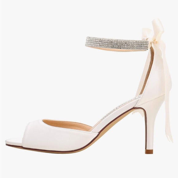 ELEGANTPARK Women Peep Toe High Heel Sandals - Picture 2 of 6